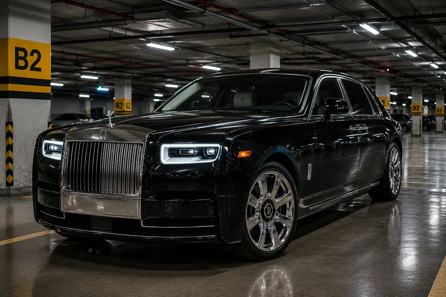 Rolls Royce Phantom chauffeur car in Lagos